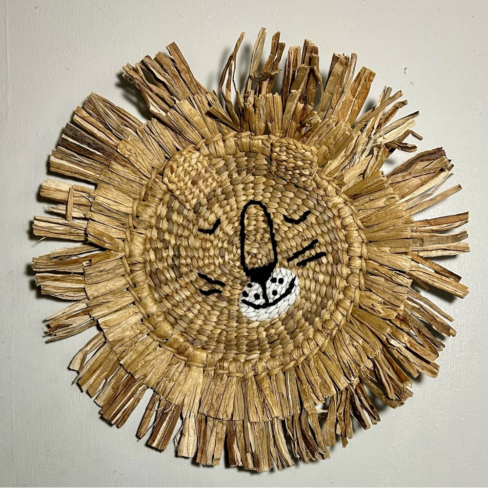 Pillowfort lion head kid room decor wall hanging
